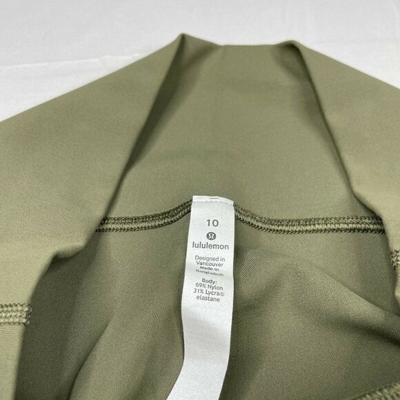 Lululemon Wunder Under High Rise Crop Legging  17" Sage Green NEW - Picture 5 of 14
